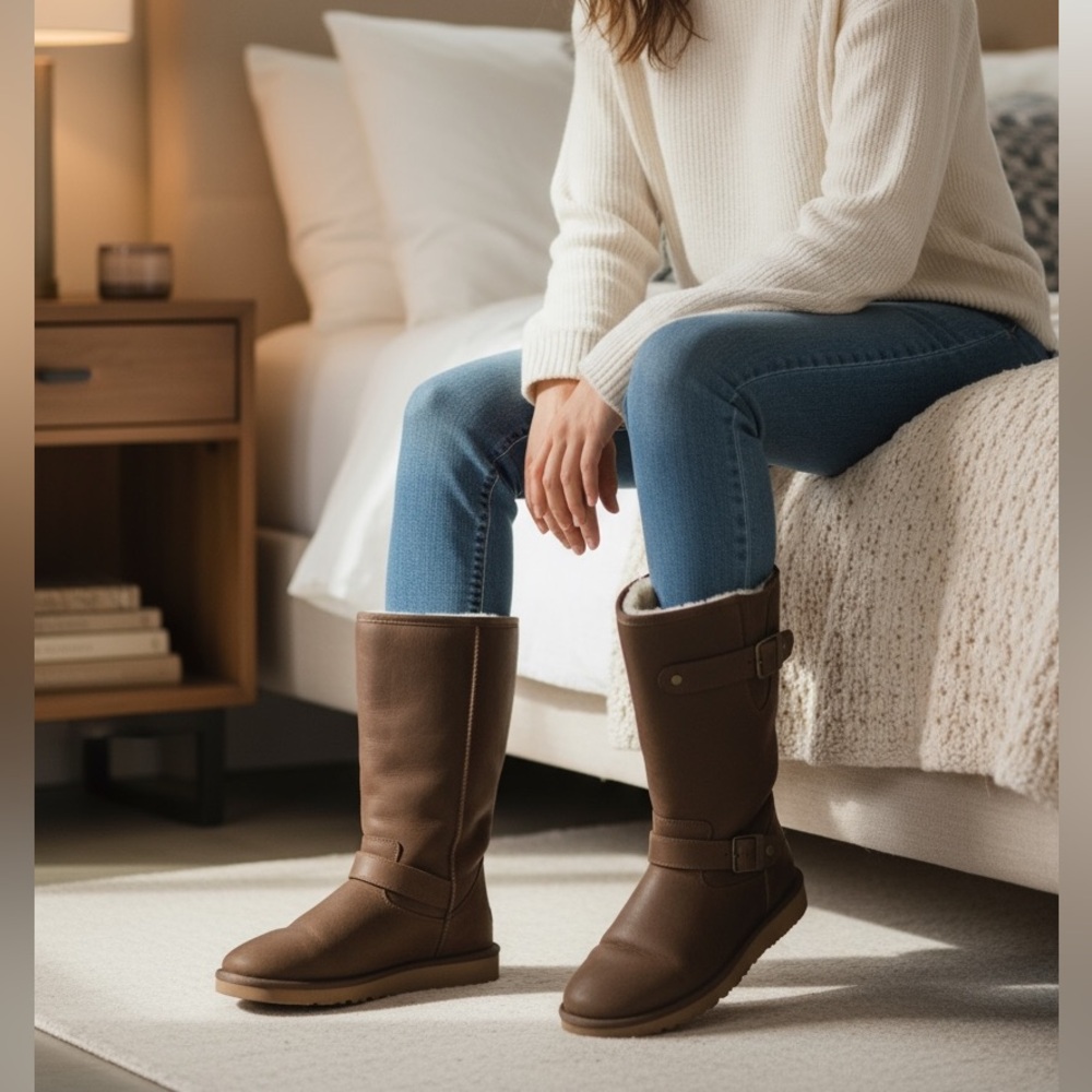 Brown Leather Ugg Boots